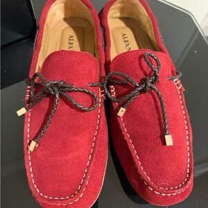 Alfa I Trevorred Red Suede Men's Loafers Shoes Size 9M